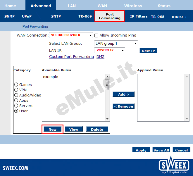 Sweex Wireless ADSL 2.2 Annex A_